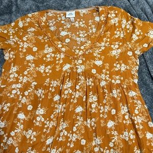 Knox Rose Yellow/orange Bohemian Dress. Size Large.